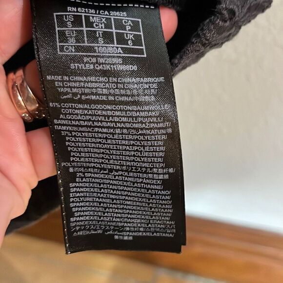 Guess Black Sleeveless Zip Up Floral Lace Women's Bodycon Dress Size Small - Picture 13 of 13